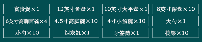 60頭景德鎮陶瓷餐具（漫步云端）(圖2)